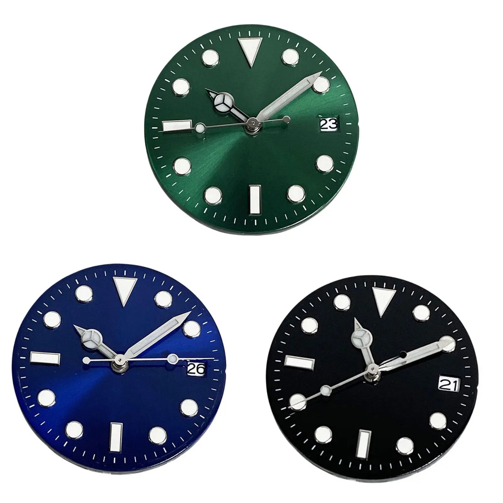 28.5mm Watch Dial for NH36/NH35 Movement Parts Watchmaker Sturdy Component Portable Trendy Practical Lightweight Replacement