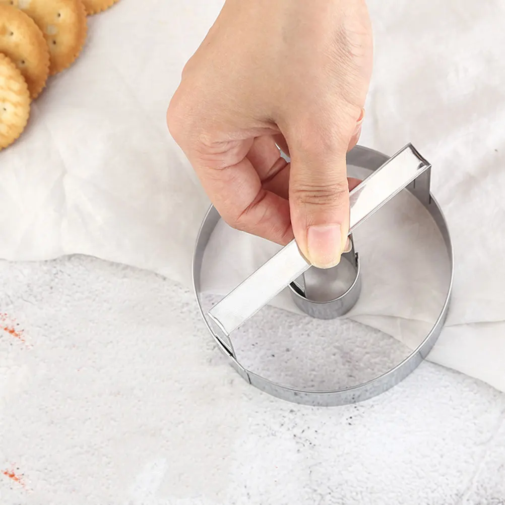 

3pcs Biscuits Stainless Steel Easy Demold Home Professional Baking Tools For Cookies Chocolates Pastries Biscuit Cookie