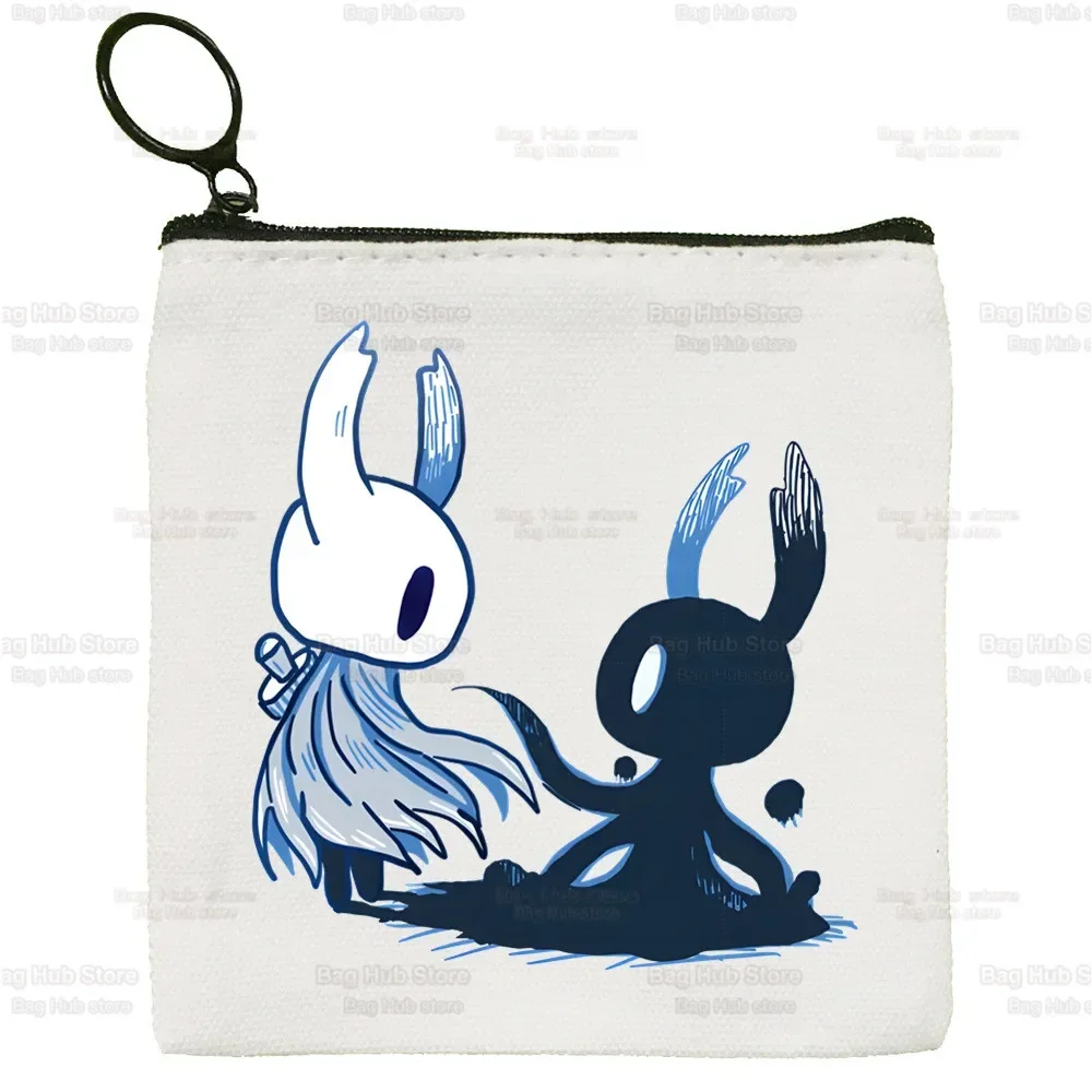 Hollow Knight Game Black Canvas Bag Women Girls Large Storage Hollow Crew Team Handbag Shoulder Bag Tote Student Bookbag