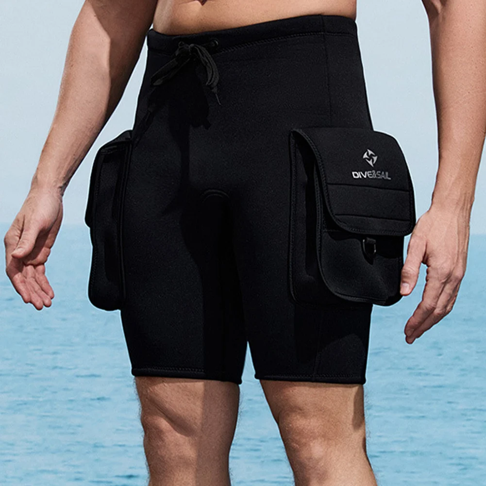

Неопреновые технические шорты 3 мм с 2 большими карманами, неопреновый гидрокостюм, короткие шорты для гидрокостюма, брюки для плавания, серфинга, подводного плавания, дайвинга