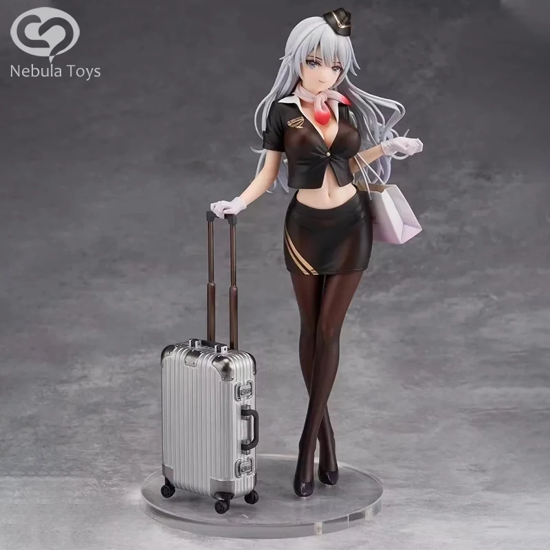 24cm figura de aeromoça sexy meninas figuras anime personagem estatueta estátua pvc modelo bonecas decoração do quarto brinquedos adultos presentes