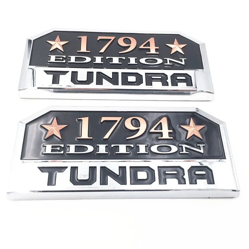 Tundra label side door label 1794 plastic sticker wing plate logo modified sticker tailgate emblem The Whole Body car decals