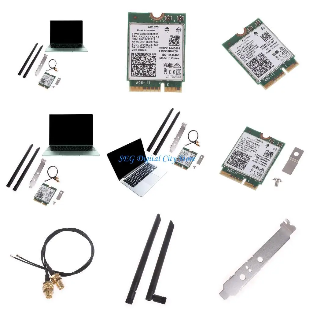 

U75B Band Wifi 6E Card 2.4G 6G Adapter 802.11a/b/g/n,802.11ax BT 5.2