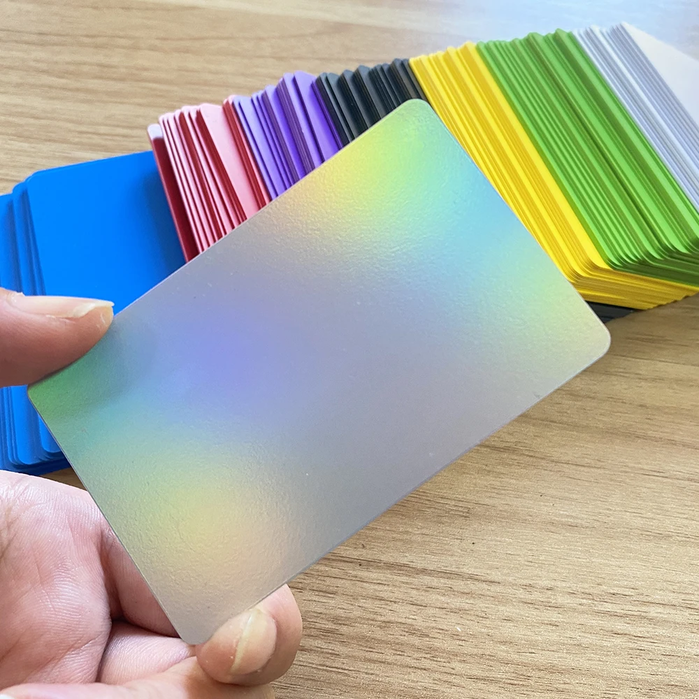 5PCS 13.56Mhz NFC215 504Bytes Blank Colorful PVC NFC Tap Card Smart Digital Social Media NFC Business Cards 