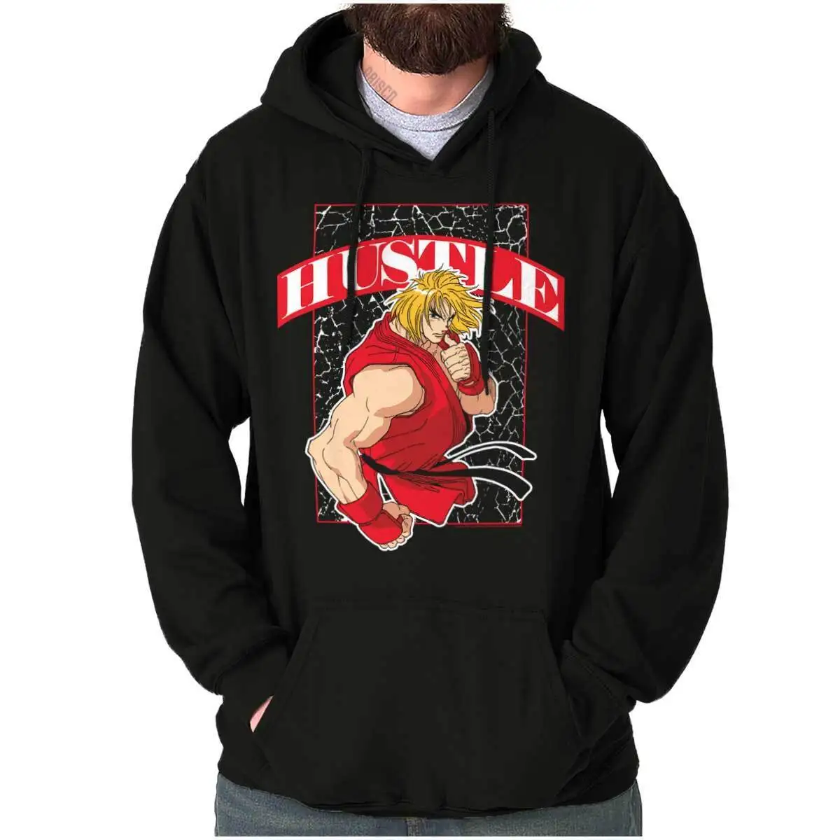 Retro  Video Game Ken Hustle Hoodie Hooded Sweatshirt Men Women