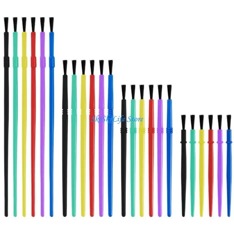 E65E 24 Pieces Colorful Kids Drawing Pens Coloring Paint Brush Safe Art Supplies For Children Creative Painting Activities