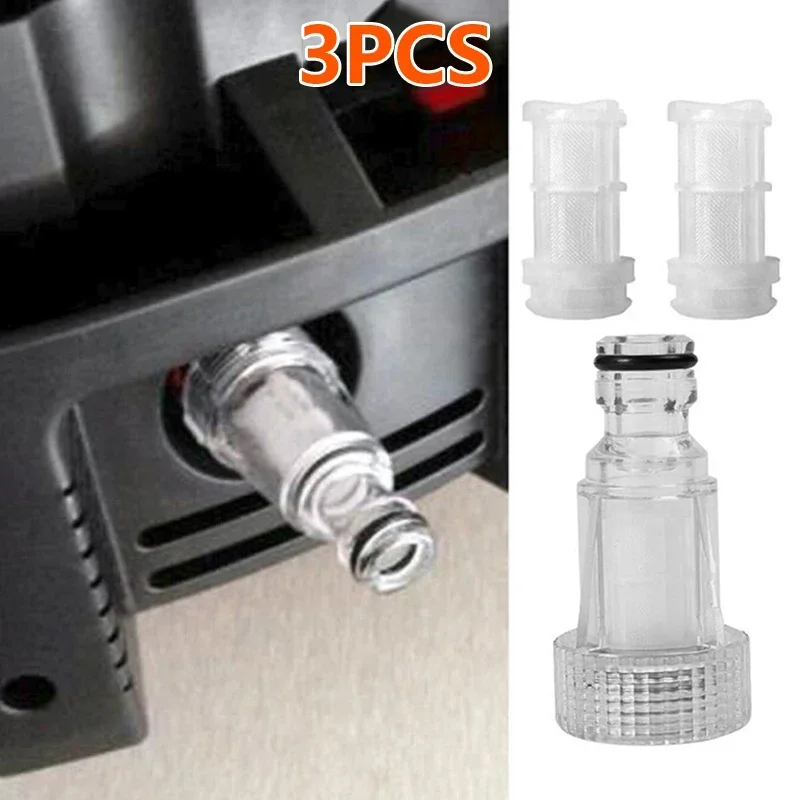 1pcs แรงดันสูงการเชื่อมต่อกรอง 2pcs Nets สําหรับ Karcher K2-K7 Series สําหรับ Garden เครื่องซักผ้าความดันอะไหล่เครื่องมือทําความสะอาดรถยนต์