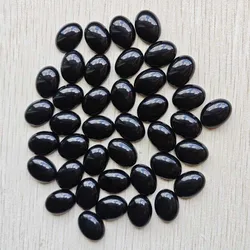 12x16mm Fashion natural Natural black obsidian Oval CAB CABOCHON beads for Jewelry making wholesale 50pcs/lot free shipping