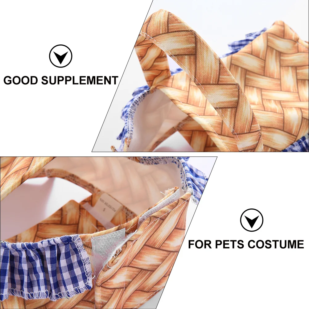 

Dog Funny Costume Basket Design Pet Clothes For Halloween Christmas Carnival Outdoor Breathable Dog Cosplay Dress Pet