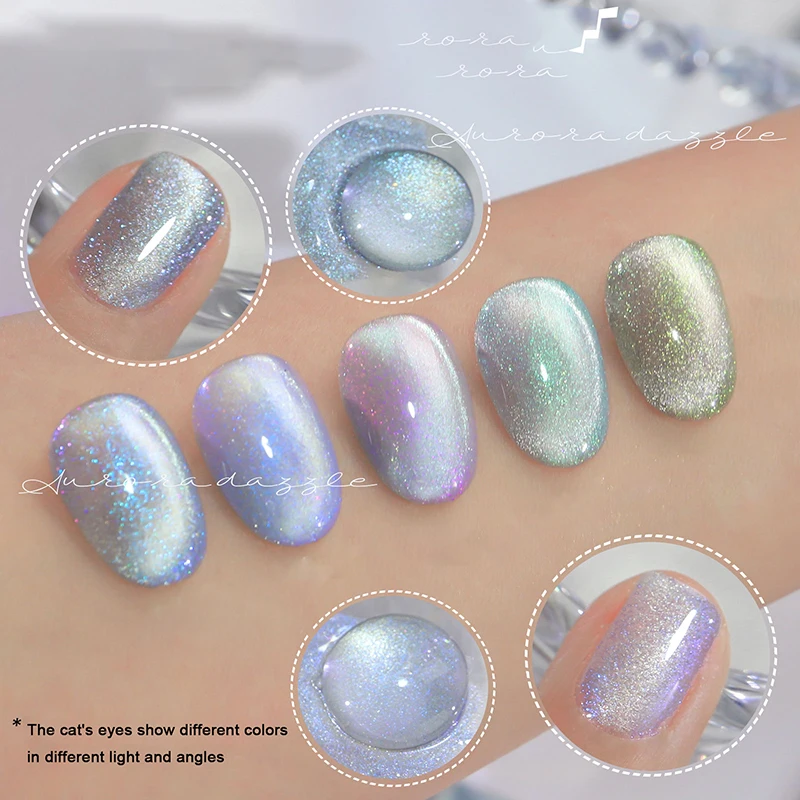 Crystal Stone Cat Eye Magnetic Nail Art Gel New Dazzle Shimmer Color Gel smalto Uv Semi permanente smalto per unghie Top Coat Gel Uv