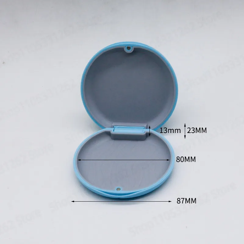 10pcs Invisible Braces Retainer Case with Mirror Magnetic Closure Portable Orthodontic Storage Box Custom Logo