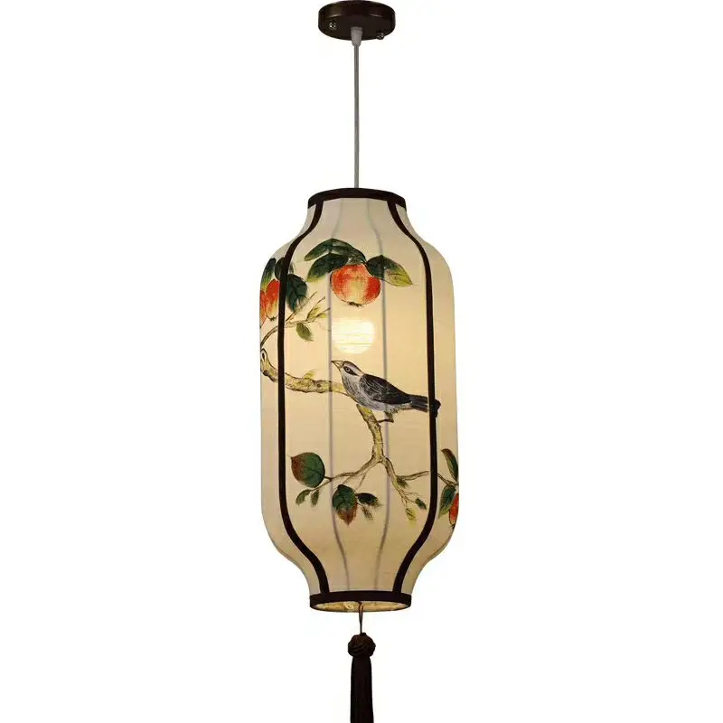 

Chinese fabric chandelier balcony antique red lantern classical hotel teahouse characteristic lamps hotel hot pot shop decoratio