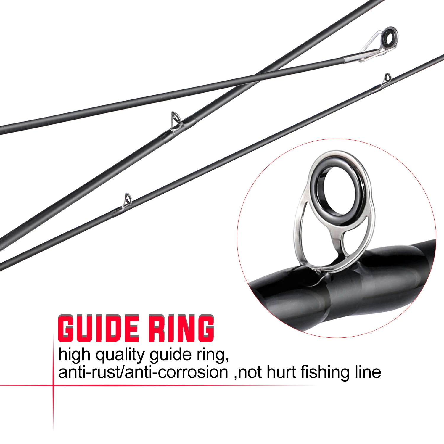 Sougayilang Fishing Rod and Reel Combo Set Carbon Fiber Fishing Rod Casting Pole with Metal Gear Baitcasting Fishing Reel Pesca