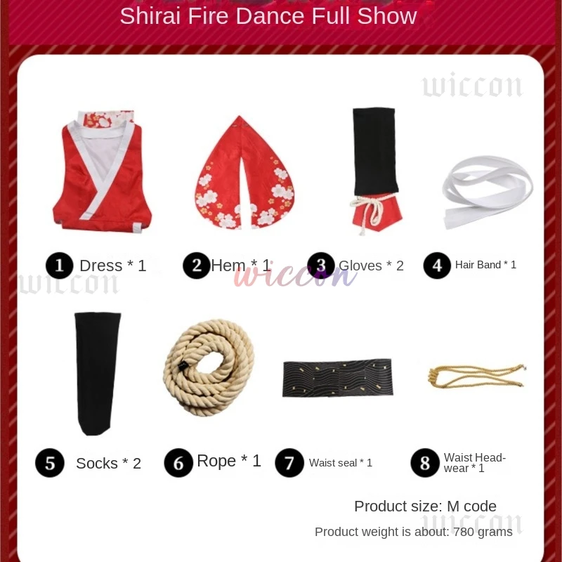 Disfraz de Streetfighter Mai Shiranui, disfraz de mujer, ropa, trajes de juego de rol, traje de fiesta de Carnaval de Halloween de fantasía