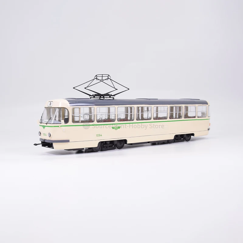 Original German Democratic Republic Magdeburg TATRA-T4D Die Casting Tram Model For Adult Collection Metal Car Model N63174