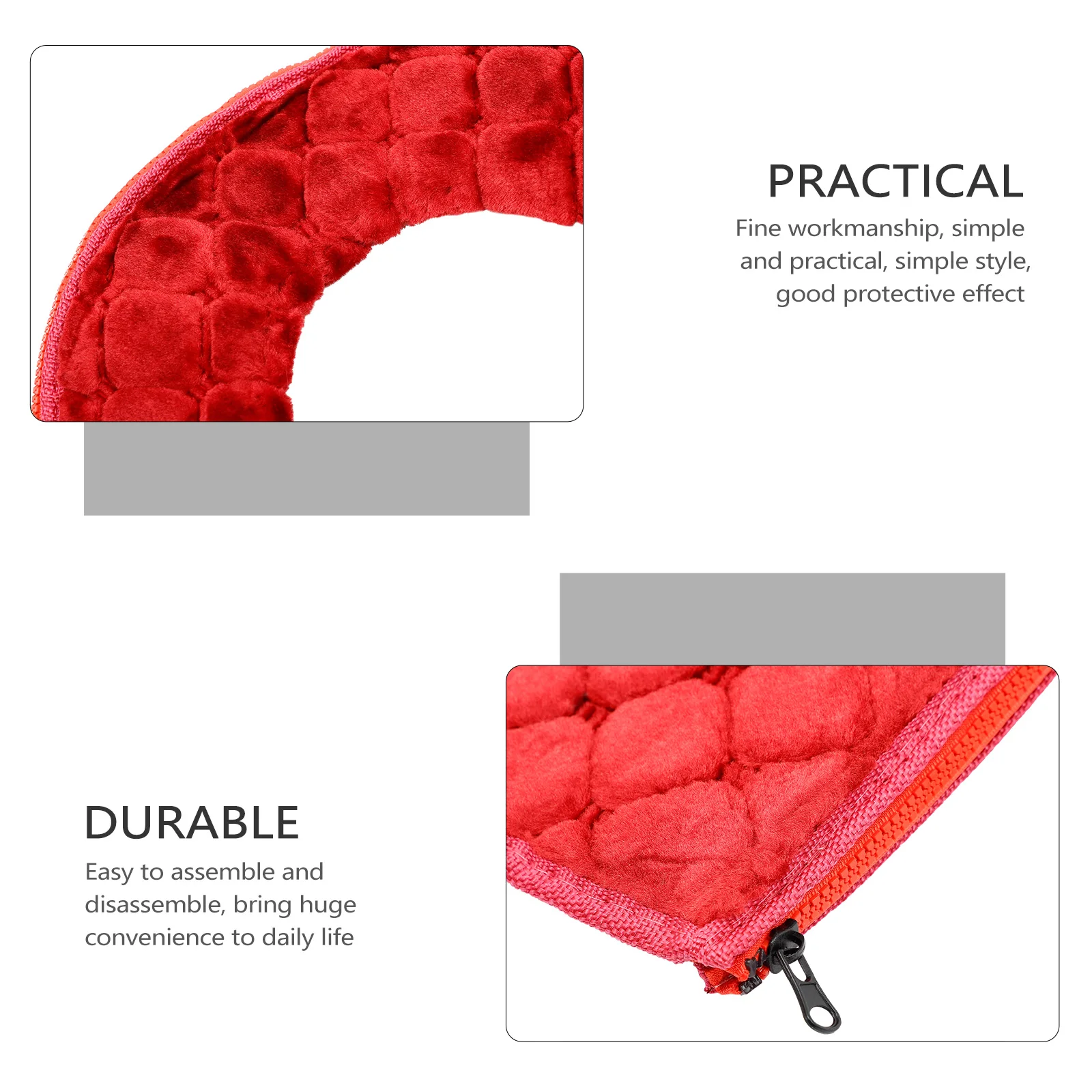 

Thickened Toilet Pad Seat Mats Pads Zipper Decorative Cushion Universal Cushions Fiber Cover