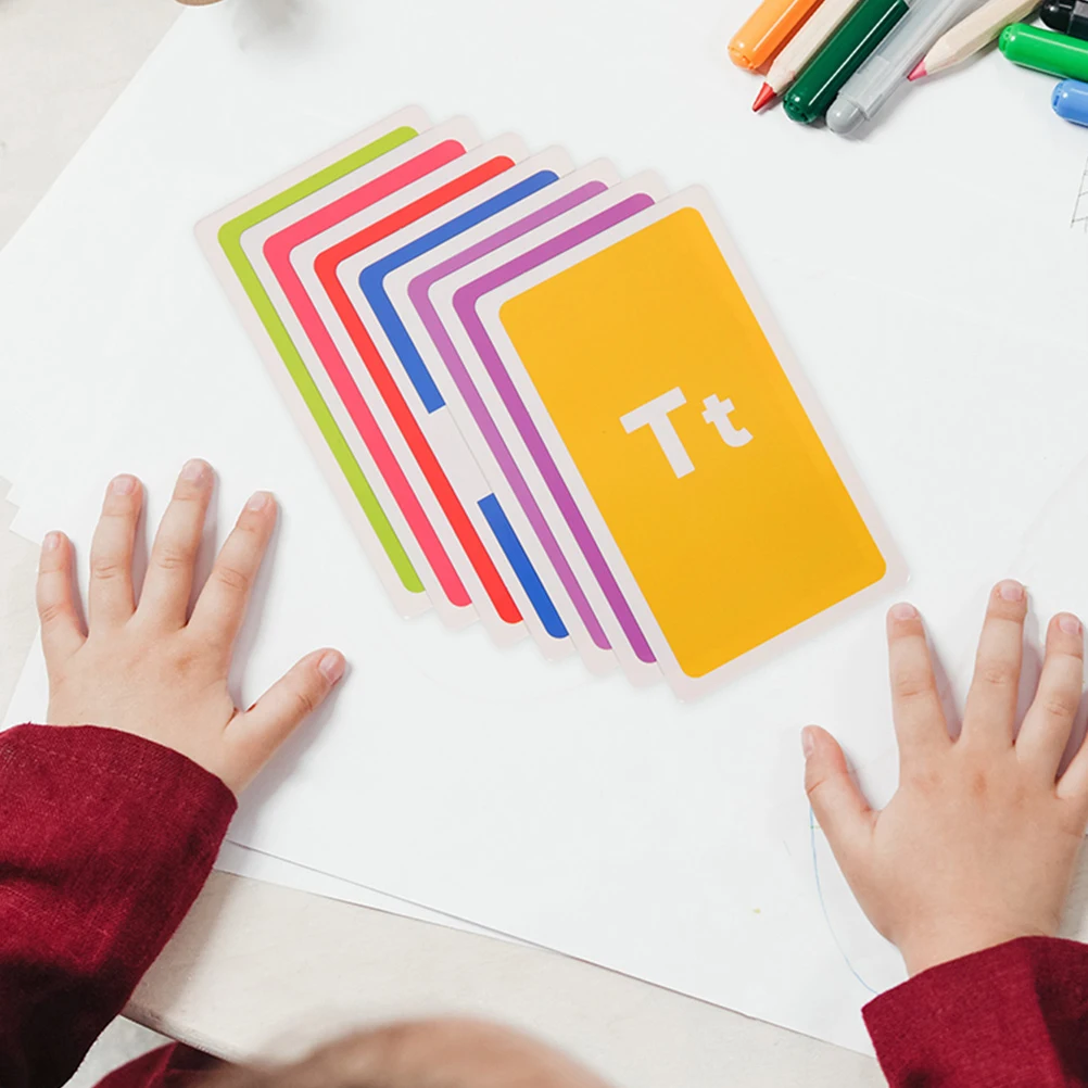 58 ورقة بطاقات فلاش للأطفال الصغار، تنسيق العين، التعلم الحسي للرضع والأطفال الصغار، لعبة تعليمية