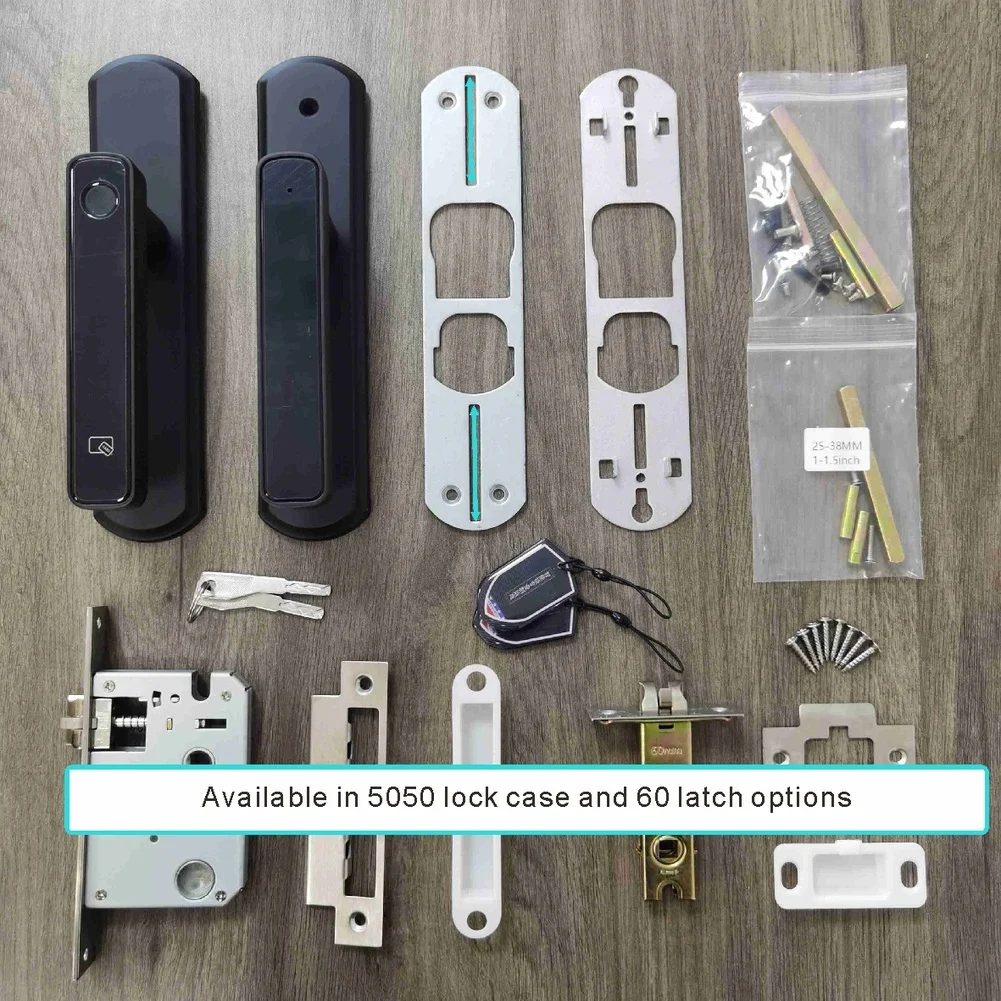Fingerprint Door Lock with For TUYA Wireless Keypad Offering Keyless Entry via Fingerprint Password Card and Mechanical Key