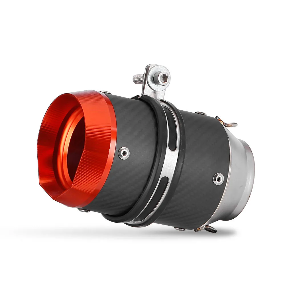 

SXLL 390 NINJA400 CBR400R R3 R6 Z900 R15V2 Xsr155 Adv150 Universal 51mm 60mm Motorcycle Exhaust Pipe Carbon Fiber