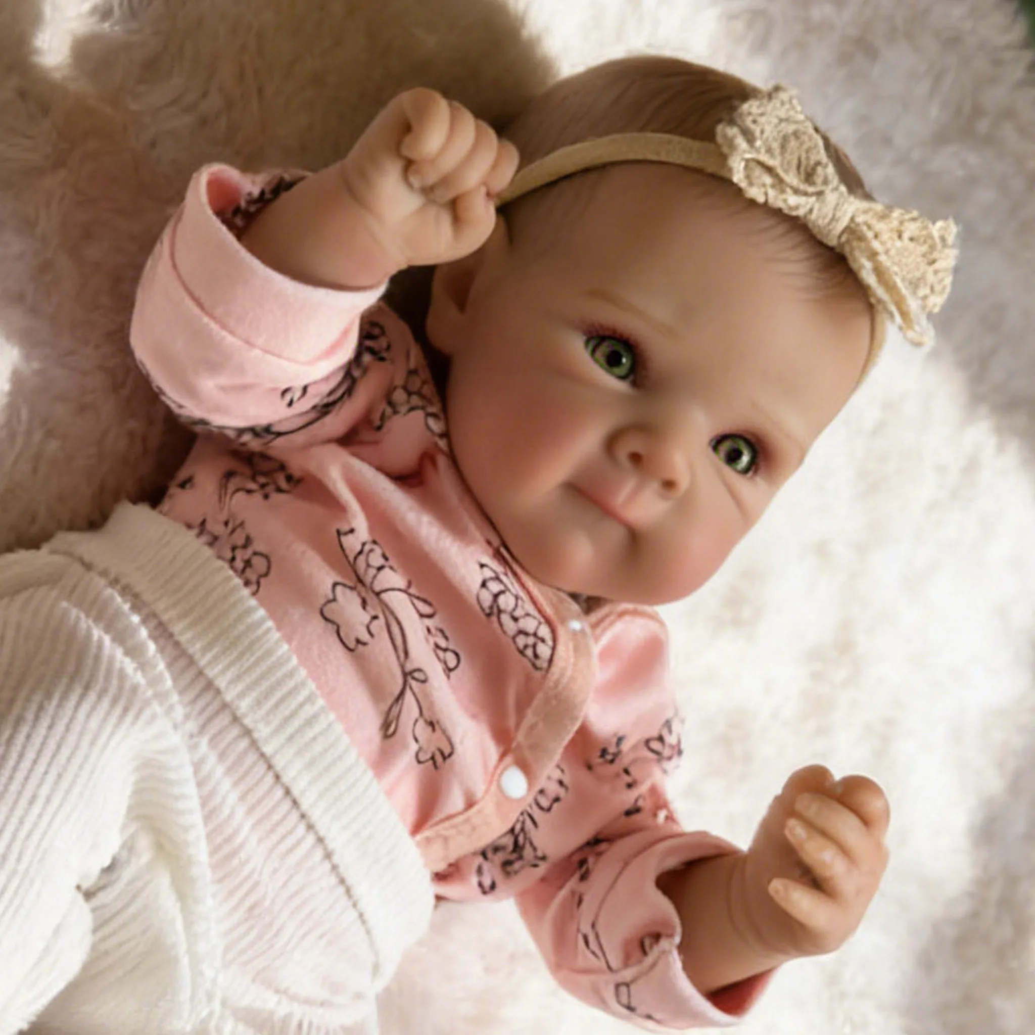 18inch Multiple Layers Painting 3D Skin Lifelike Cuddly Reborn Doll Bettie Soft Cloth Body with Hand Paint Hair Visible Veins