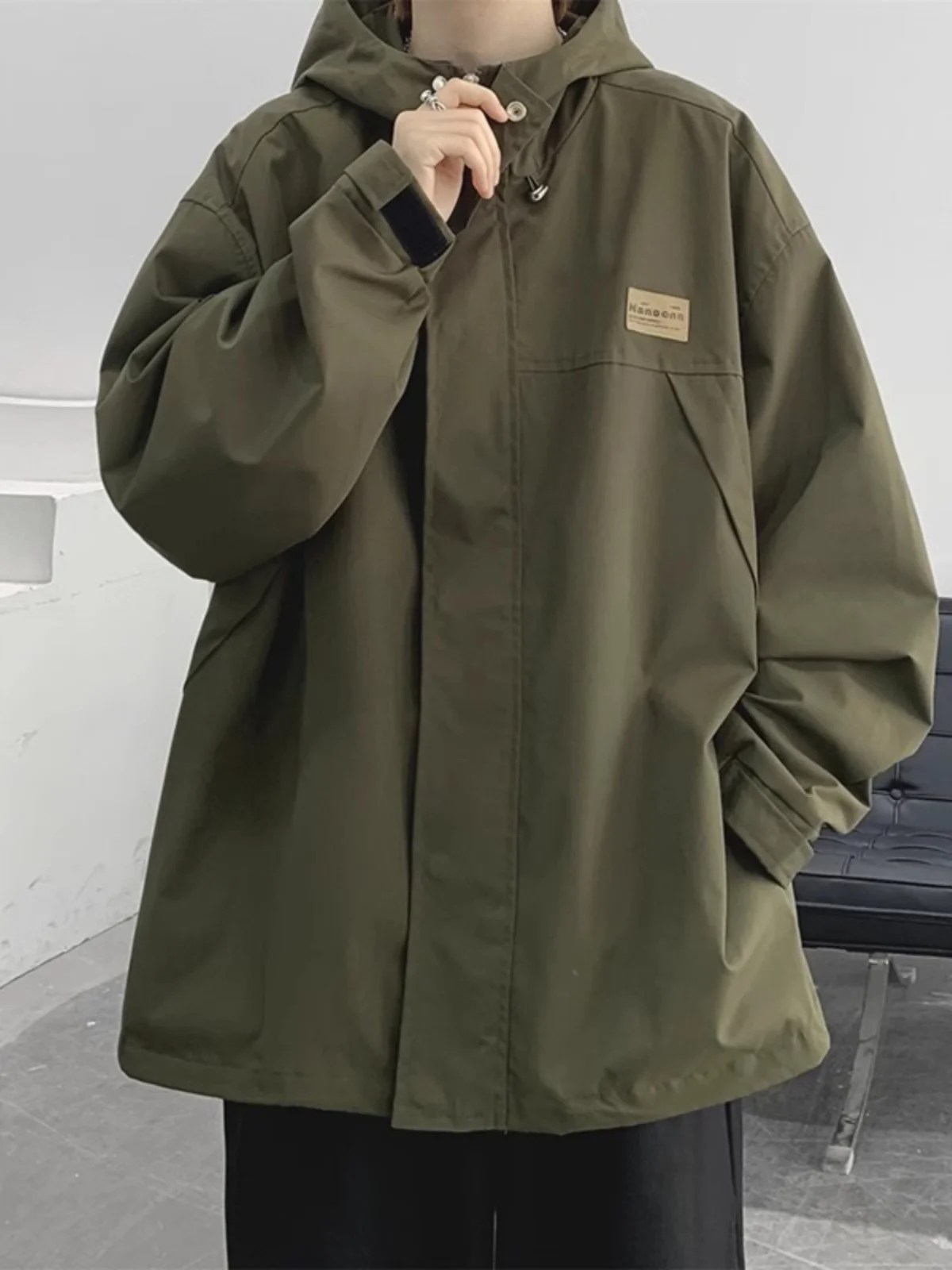 

Large Size 300 Pou American Retro Workwear Jaet Men's Autumn Winter Coat Trendy Mountain Outdoor Fce Jaet for Youth
