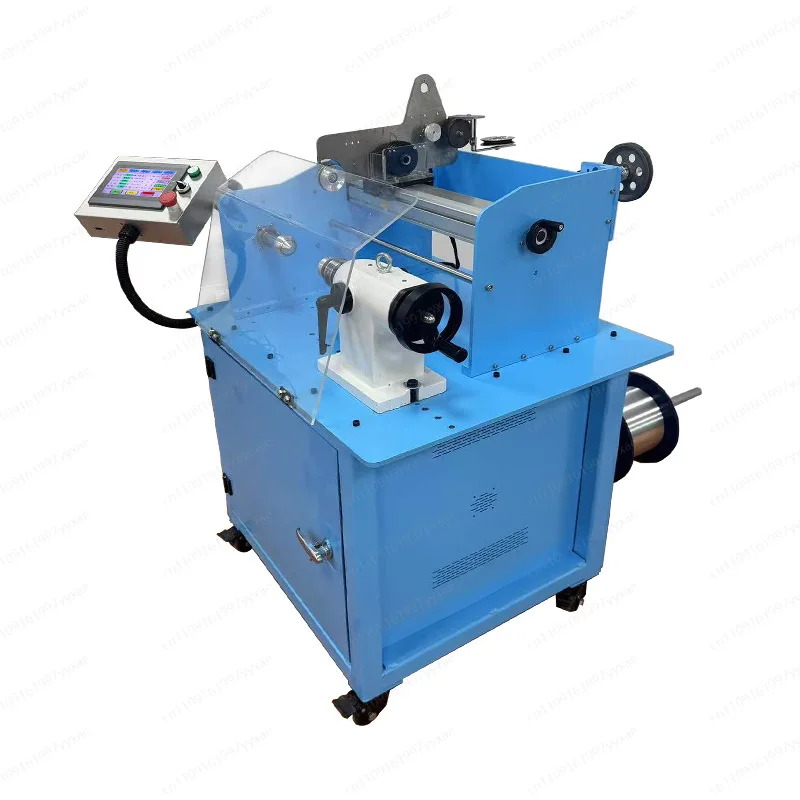 Single layer plus parallel winding fiber inner wire glue wrapping PLC core plastic winding machine