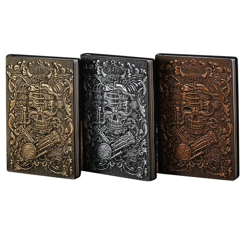 A5 3D الرجعية الإغاثة دفتر رسم اللوحة أغطية جلد المفكرة ورقة البيئية الإبداعية رحلة القرطاسية الهدايا