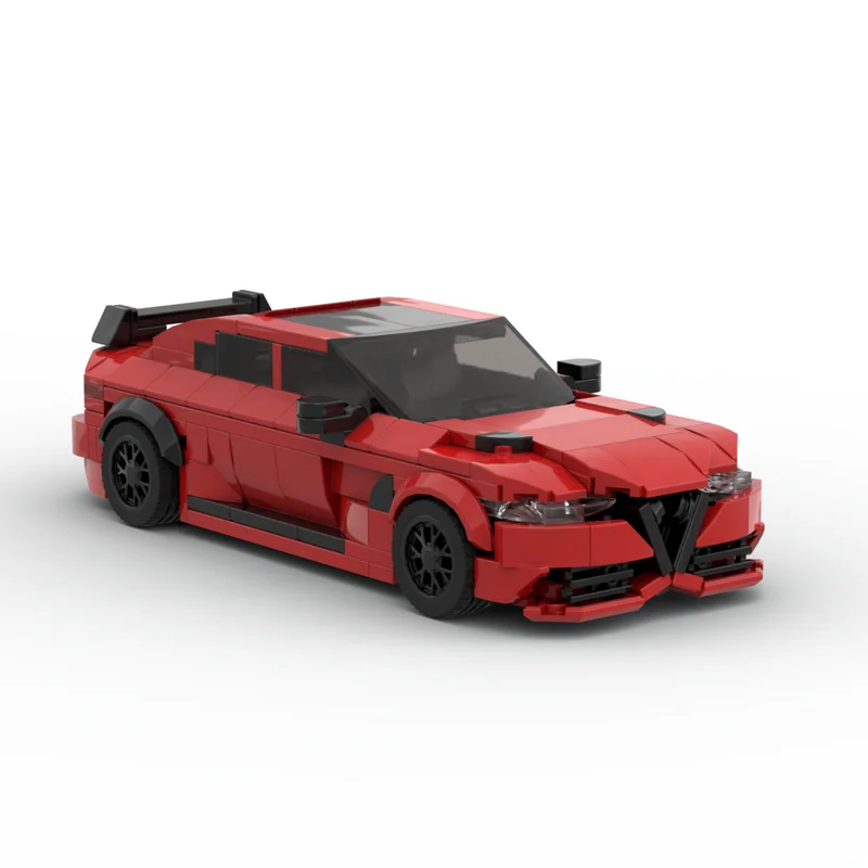 Moc Speed Giulia GTAm Racer Cars City Sports Vehicle Building Blocks Creative Garage Toys for Boys Classic