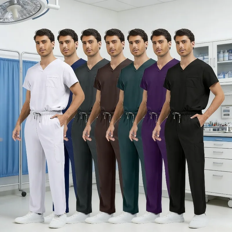 

Белый дышащий рабочий костюм с короткими рукавами, комплект из двух предметов для спа-лаза, кафе-студии, многофункциональная удобная одежда **