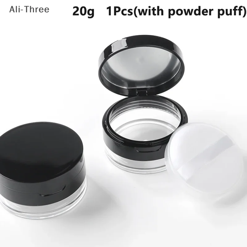 20 جرام فارغة صندوق البودرة السائبة وعاء ماكياج جرة المغربل الحاويات نفخة مرآة قابلة لإعادة الاستخدام صديقة للبيئة ماكياج اكسسوارات أداة #1