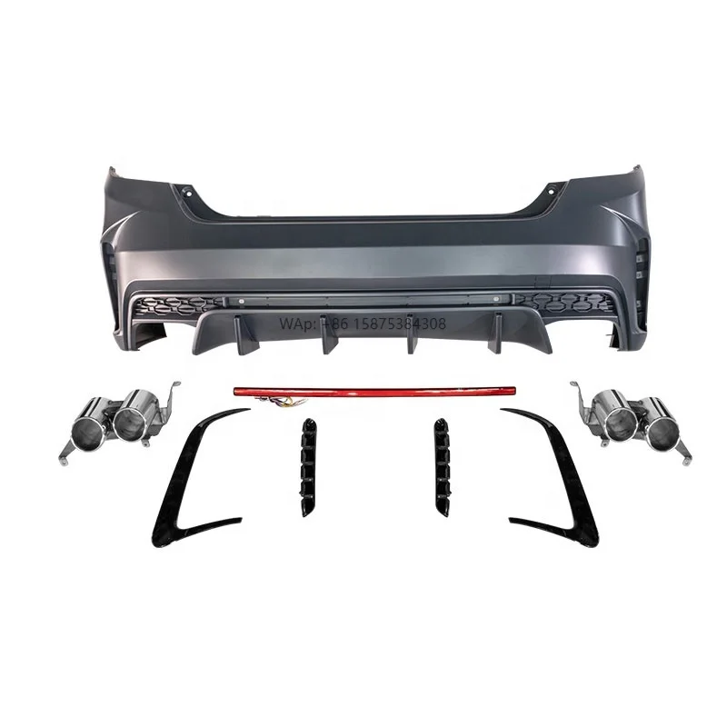 

Best sales Car bumper Loong Shadow Style For Accord 2016-2020 Body kit Rear bumper Tail pipes PP material