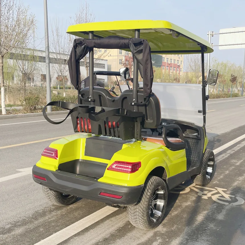 Golf Cart Beach Resort Utility Vehicle Electric Tourist Bus Electric Resort Style Vehicle Mobile Vehicle With Rain Cover