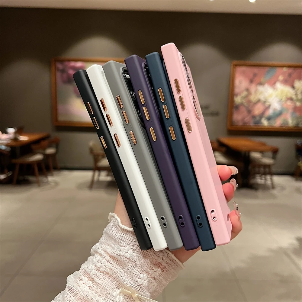 Ultra cienkie etui z płynnego silikonu do Samsung Galaxy S26 S25 S24 Ultra S23 FE S22 Plus A55 A35 A34 A16 A15 A14 A13 A25 — zdjęcie 5