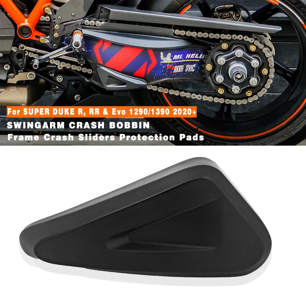 For KTM Super Duke R/ RR & Evo swingarm crash bobbin 1290/1390 2020+ Frame Crash Sliders Protection Pads SWINGARM CRASH BOBBIN