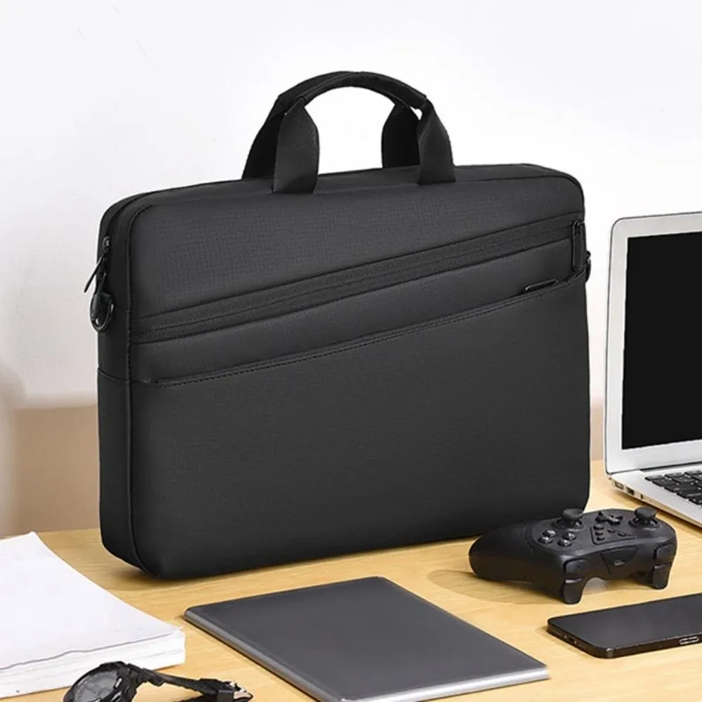 15.6inch Business Laptop Bag Shoulder Strap with Handle Portable Laptop Bags Briefcase Simple Laptop Shoulder Bag Travel