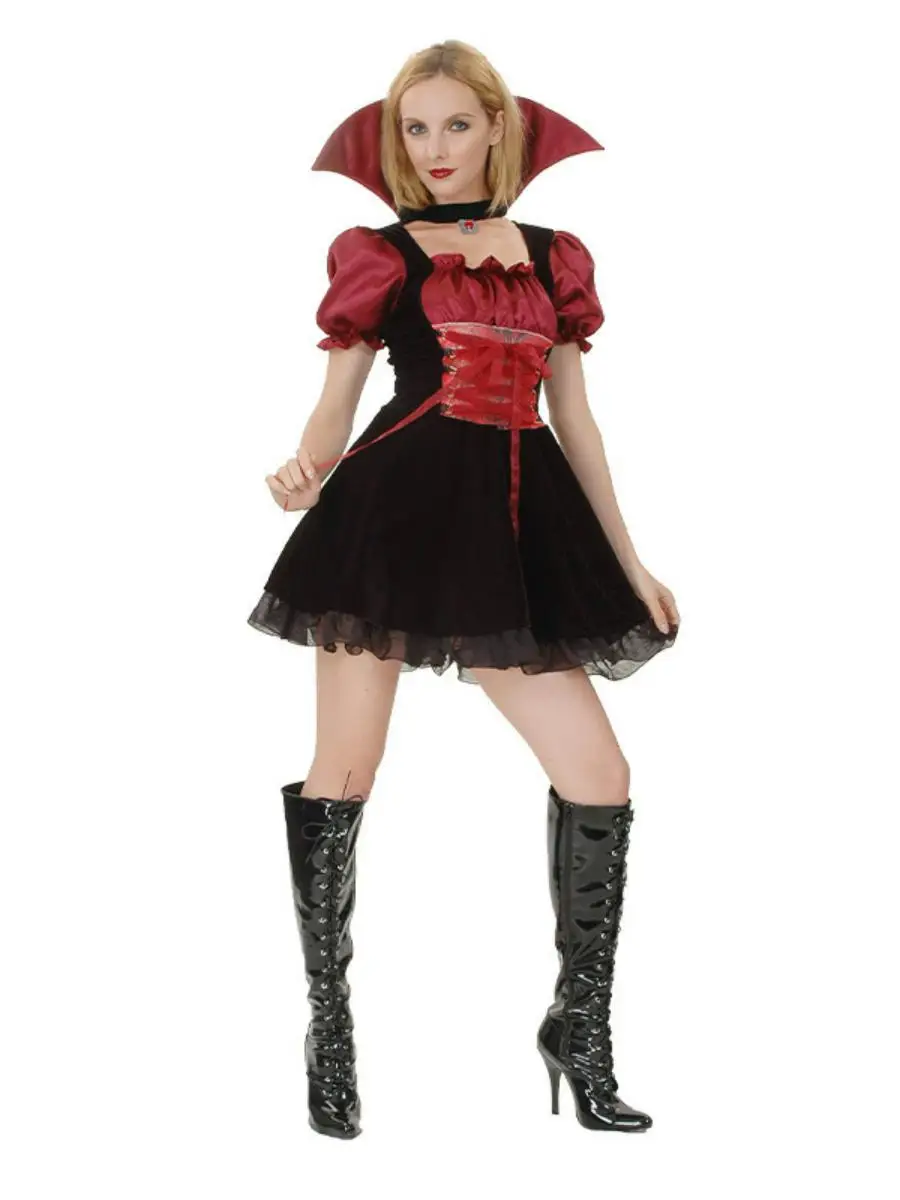 Kostum Wanita Dewasa Seksi untuk Halloween, Penyihir, Zombie, Dokter, Pengantin Hantu, Bahan Poliester, Gaya Tradisional Tiongkok