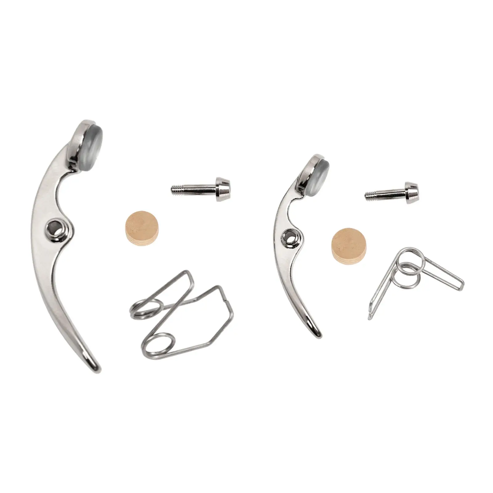 Trumpet Water Key Valve Repairing Kit Spring Cork Pad Set Brass Instrument Parts for Trumpet Maintenance and Replacement