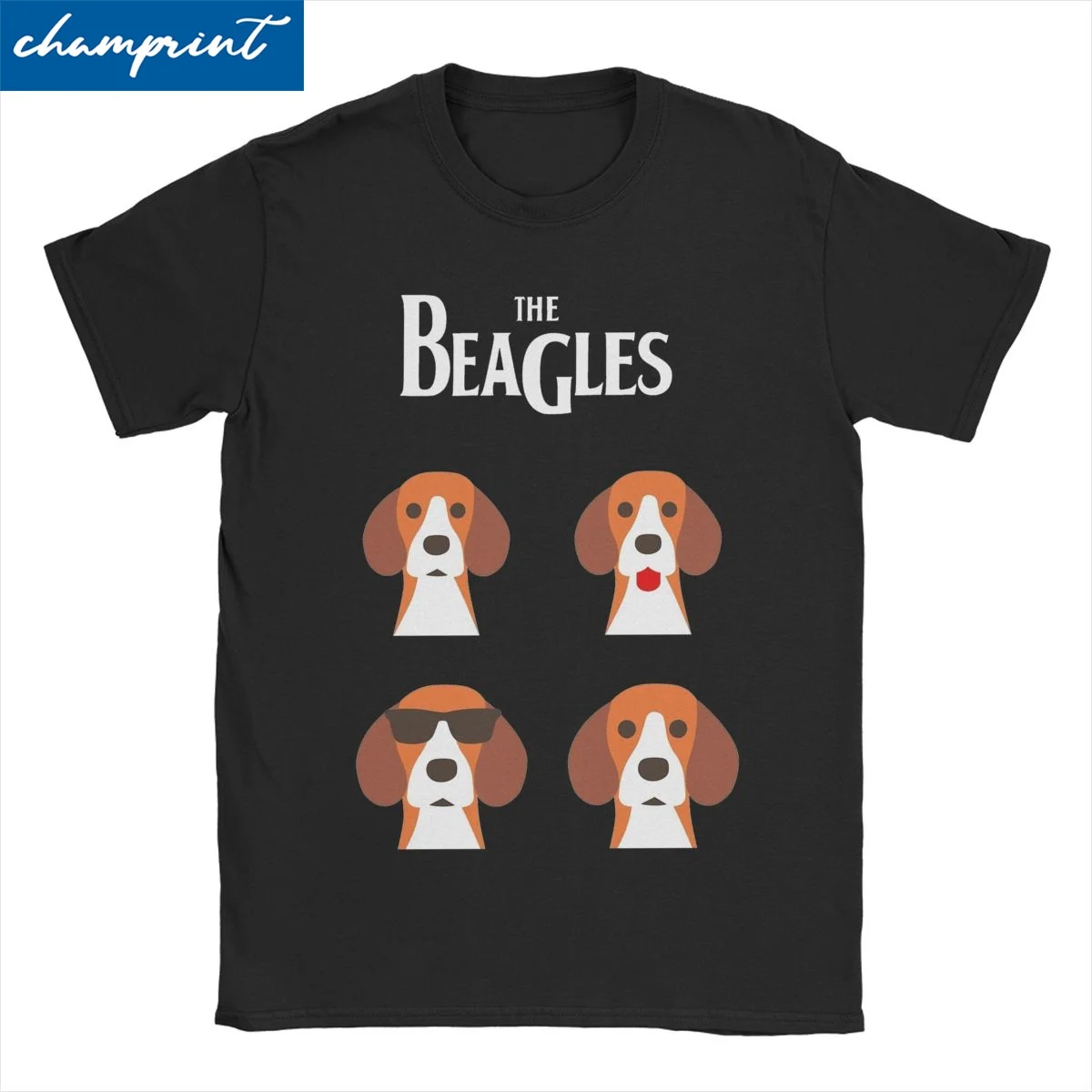 Men Women Beagles T Shirt Dog Animal Pure Cotton Clothing Creative Short Sleeve Round Neck Tee Shirt Plus Size T-Shirt