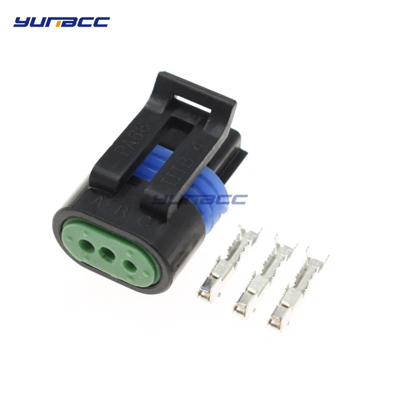 10 Sets 3 Pin 12162182 12162185 GM Auto Sensor Waterproof Wire Connectors Female Jinbei Ignition Coil Harness Cable Plug