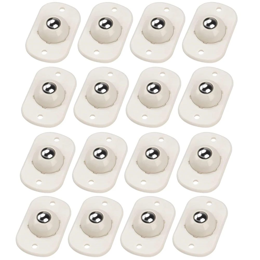 16pcs Casters For Storage Boxes Sticky Pulleys For Small Pieces Of Furniture Laptops Machines Caster Wheels Air Bearings