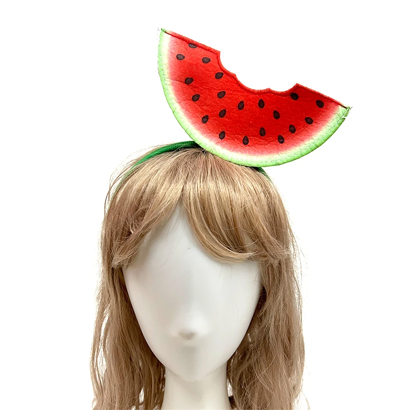 

Новое поступление 2025, украшение для волос с фруктами и арбузом для девочек, обруч, повязка на голову, головной убор с арбузом, костюм на Хэллоуин, реквизит