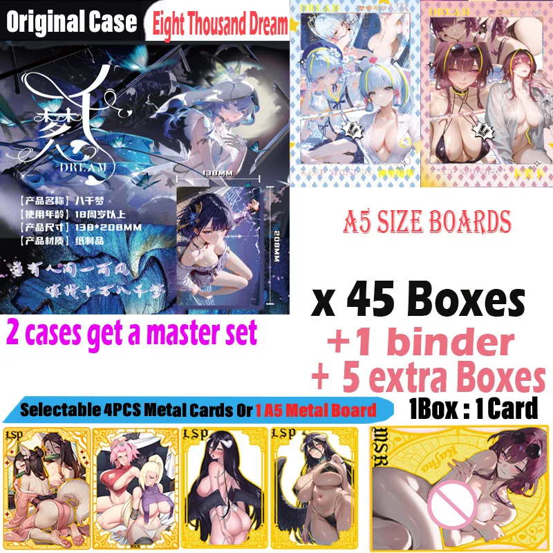 

Newset A5 Acrylic Board EIGHT THOUSAND DREAM Goddess Card Hobby Waifu Collection Card Doujin CCG Card Toys Gifts