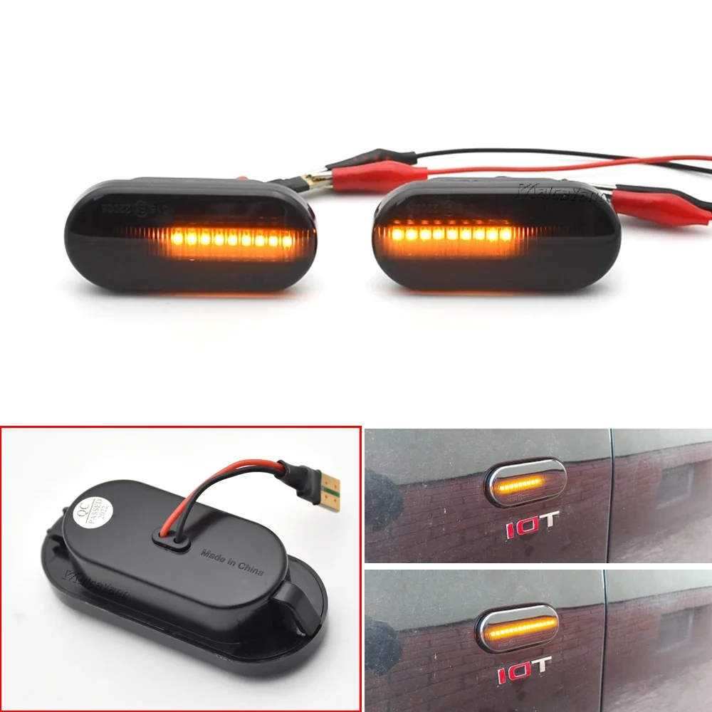 Side Fender Marker LED Dynamic Turn Signal Light Indicator Blinker For Ford C-Max Fiesta MK6 Focus MK2 Fusion Galaxy