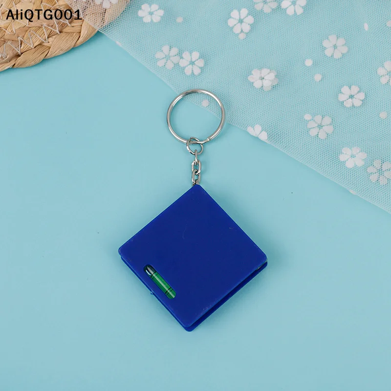 Portable Mini Tape Measure with Key Chain, Retractable Ruler, Centimeter, Inch, Soft Steel Ruler