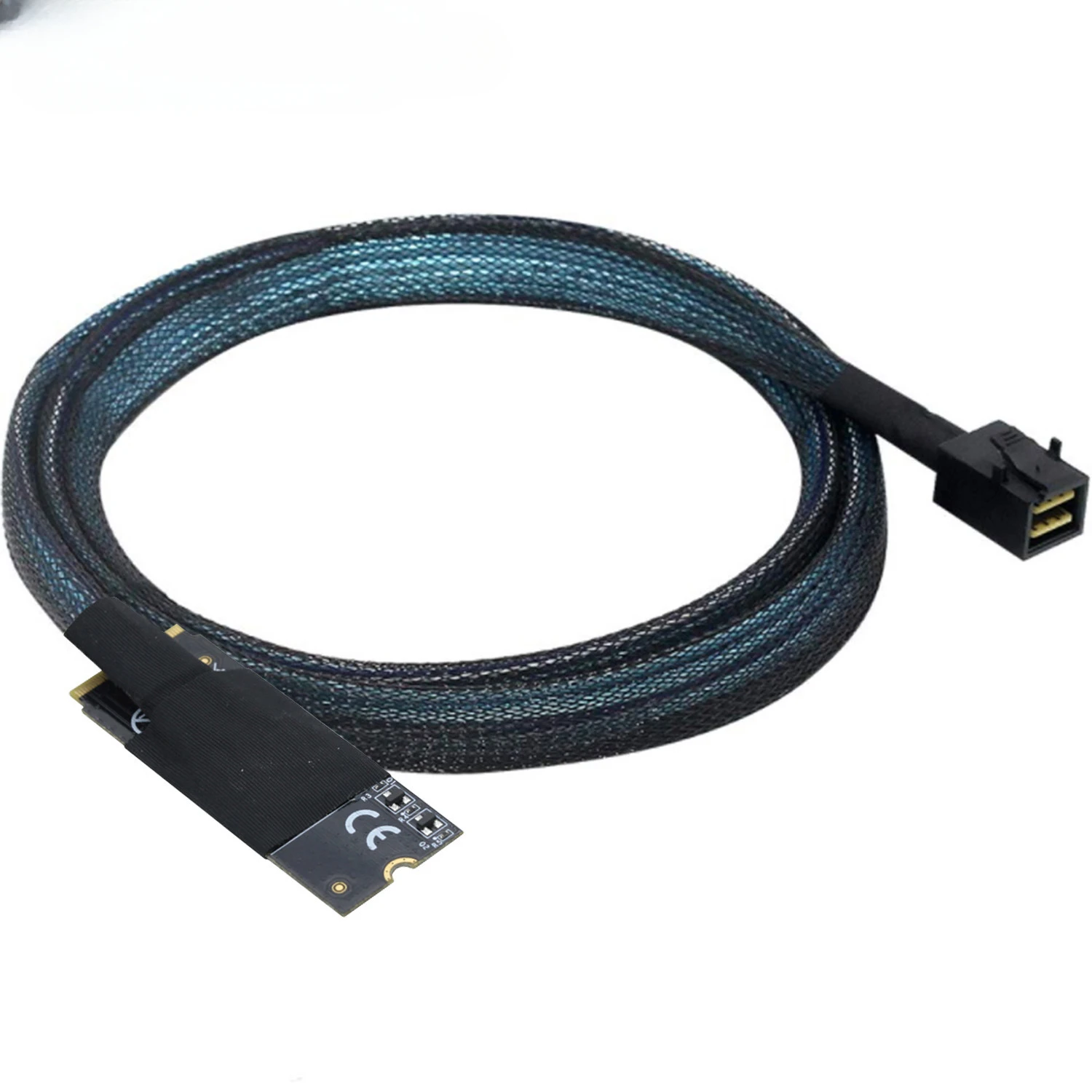 

Внутренний MINI SAS 8643 к M.2 (M-Key) SFF-8643 Кабель для серверных данных HD Кабель для жесткого диска сервера данных 0,5 м/1 м