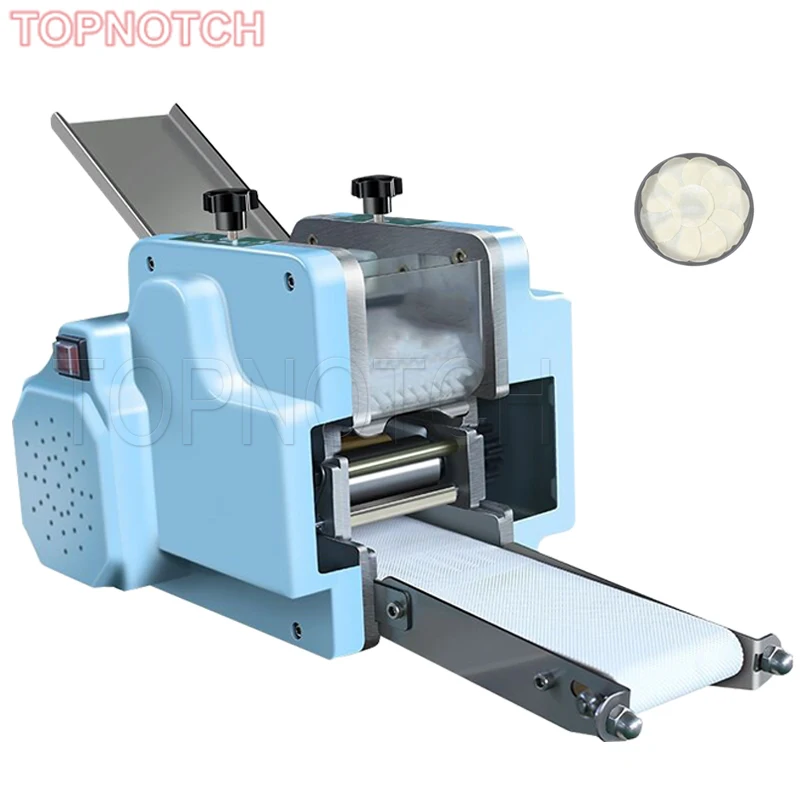 

Small Round Square Gyoza Empanada Skin Making Dumpling Dough Wrapper Flour Tortilla Machine For Sale Dumpling Packing Machine