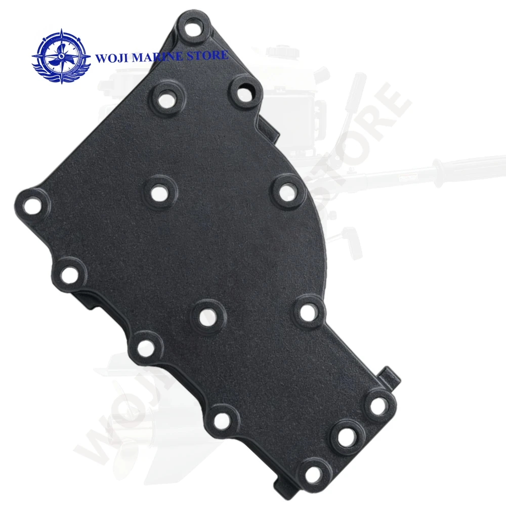 For Yamaha 2-stroke 9.9-15HP Outboard Engine Exhaust Cover 63V-41113-00-1S with Copper Mouth