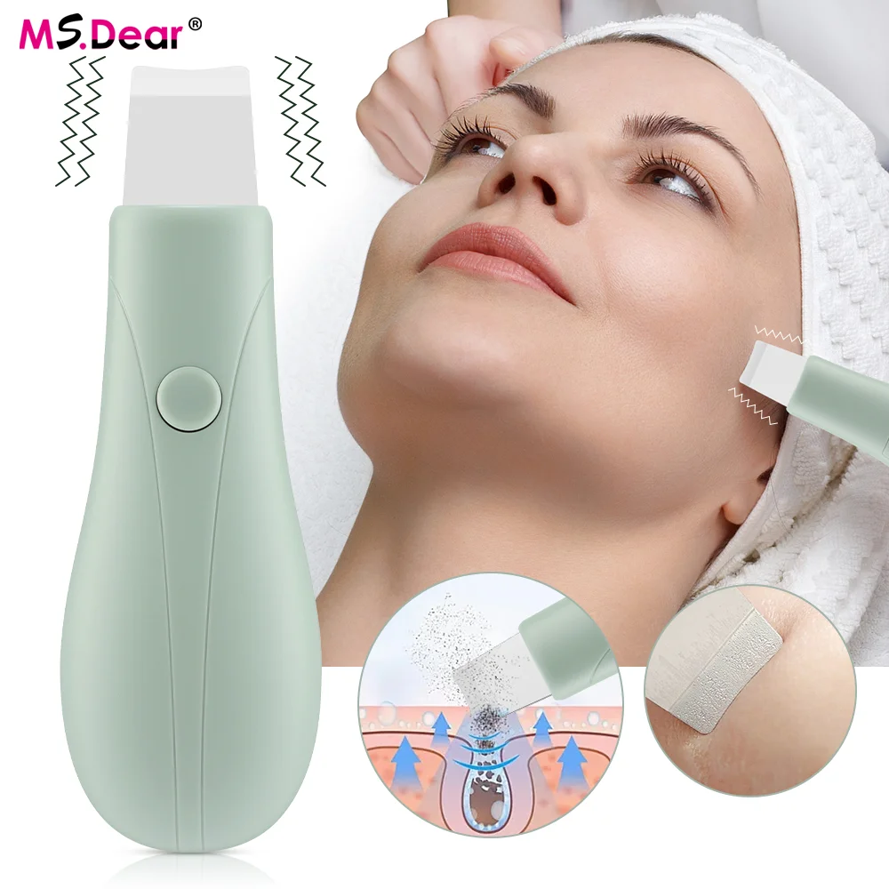 Outil d'élimination des points noirs avec Vibration, extracteur manuel de points blancs du nez, épurateur de peau du visage, spatule pour le nettoyage en profondeur