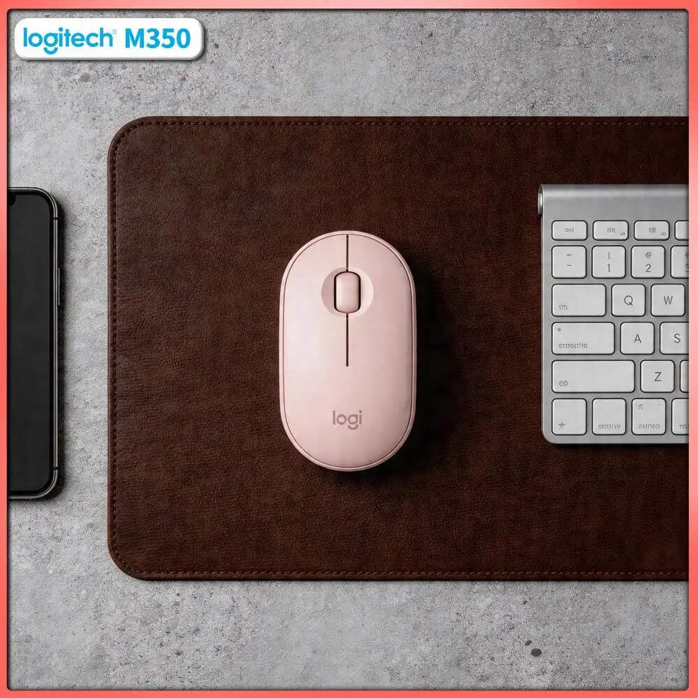 Logitech M350 Portable Silent Mouse - Thin Build, 90% Noise Reduction, 77g Light, 10m Range, Home Office Pick
