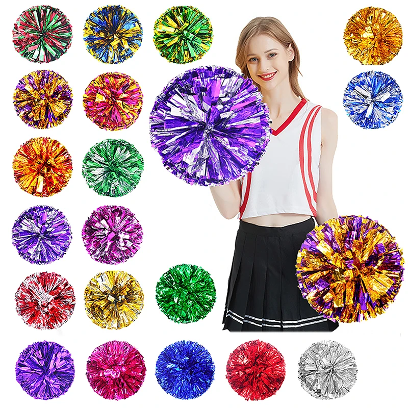 

Game Pompoms Cheap Practical Cheerleader 's Cheering Pom Poms Apply To Sports Match And Vocal Concert Color Can Free Combination